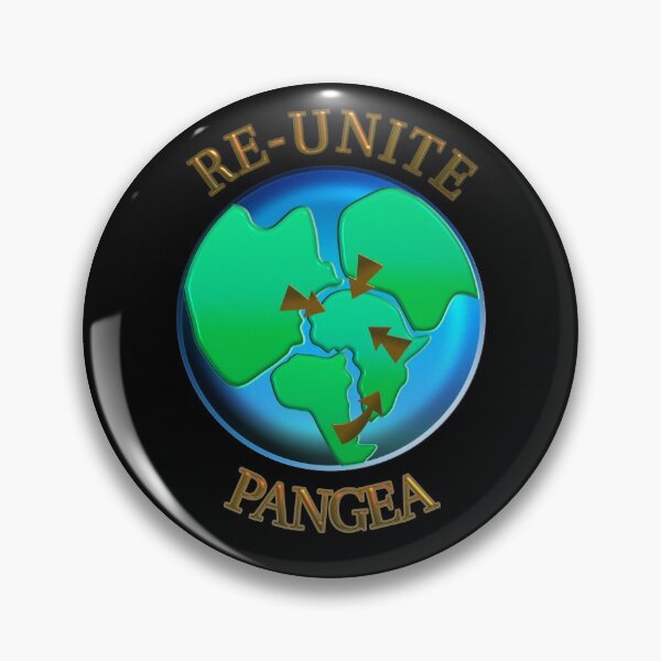 Item preview, Re-unite Pangea Funny Geological World Map designed and sold by kansaikate.