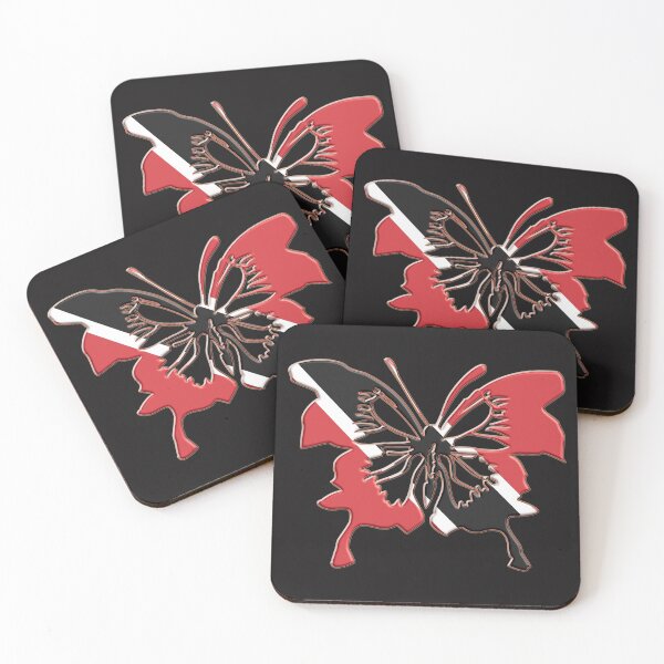 Item preview, TRINIDAD  AND TOBAGO FLAG  AND BUTTERFLY SLIDE designed and sold by Ralek.