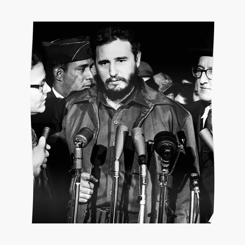 Fidel Castro Mats Terminal Washington 1959 Poster By Boogeyman Redbubble 4732