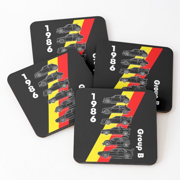 Item preview, Group B rallycars yellow and red designed and sold by purpletwinturbo.