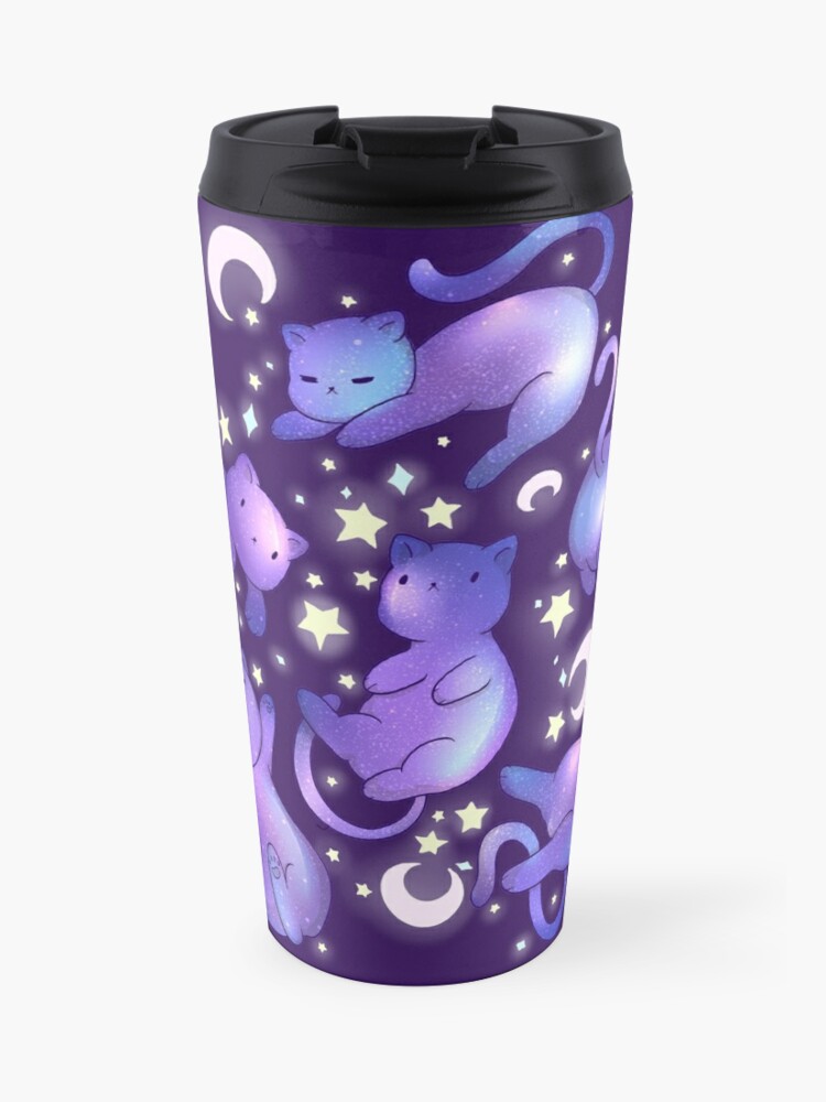 Galaxy Kittens Travel Mug By Ateliershoshi Redbubble