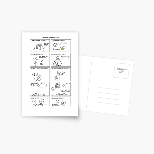 Everyone can be creative Postcard