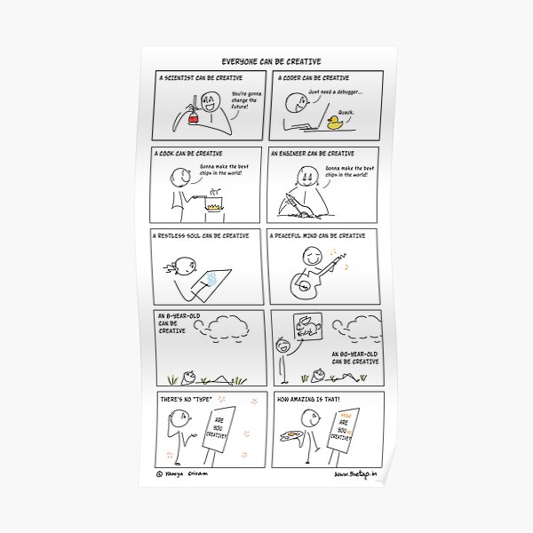 Everyone can be creative Poster