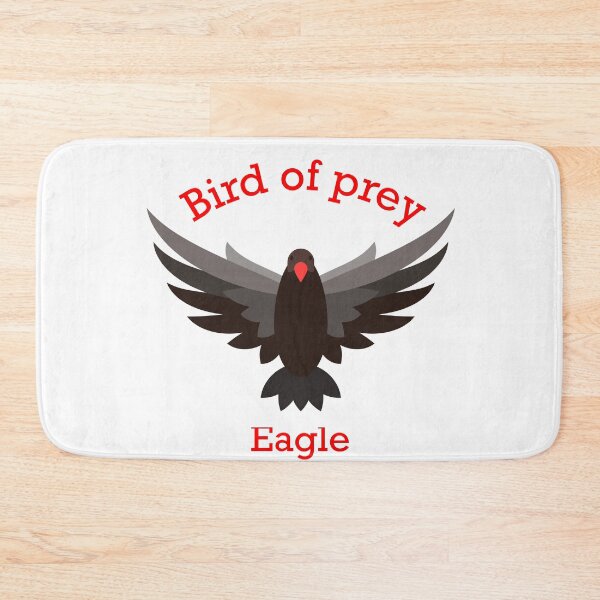 Item preview, Bird of prey eagle with red beak and flying wings designed and sold by abhishekarts.