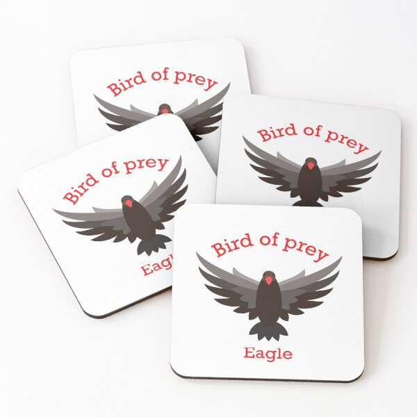 Item preview, Bird of prey eagle with red beak and flying wings designed and sold by abhishekarts.