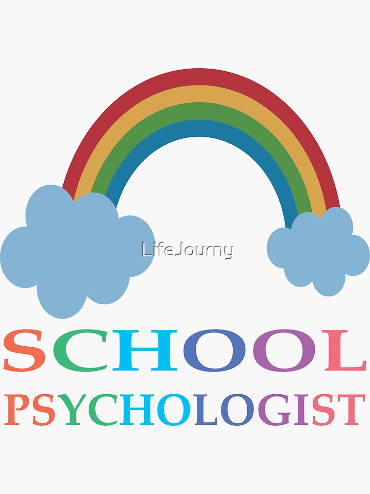 "Rainbow School Psychologist Awareness Week" Sticker by LifeJourny