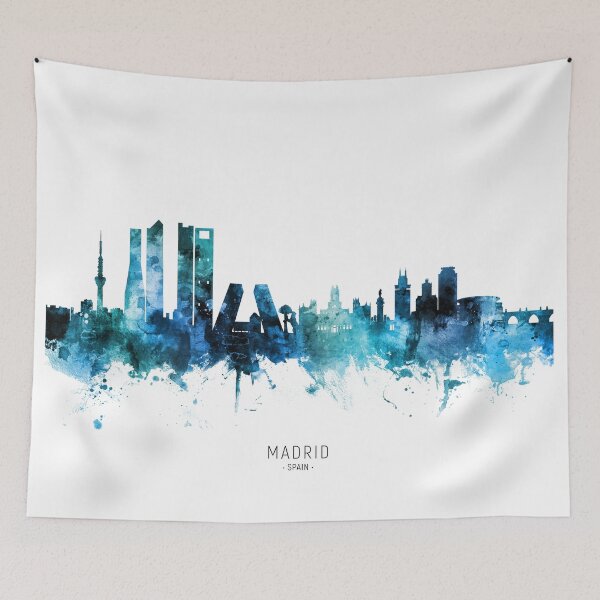 Item preview, Madrid Spain Skyline designed and sold by ArtPrints.