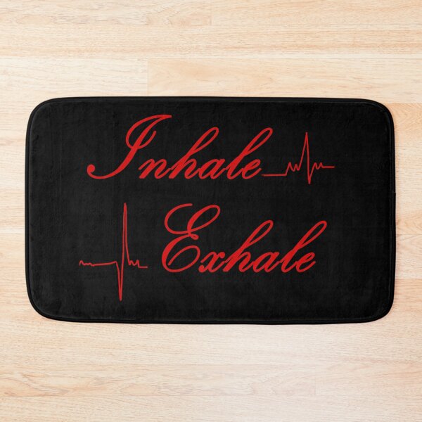Item preview, Inhale - Exhale - Gothic Red Script Font - ECG Design designed and sold by kidlimits.