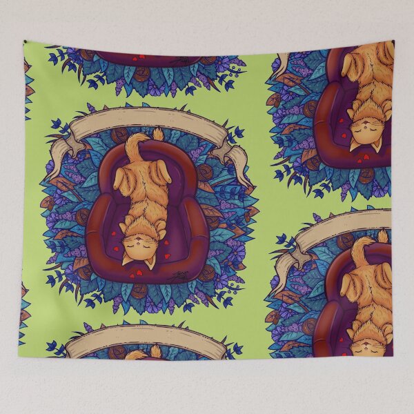 Item preview, Cute Couch Potato Cat Illustration designed and sold by ZaryaKiqo.