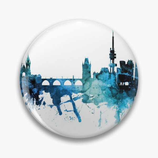 Item preview, Prague (Praha) Czech Republic Skyline designed and sold by ArtPrints.