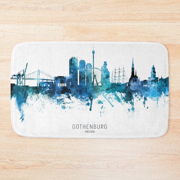 Item preview, Gothenburg Sweden Skyline designed and sold by ArtPrints.
