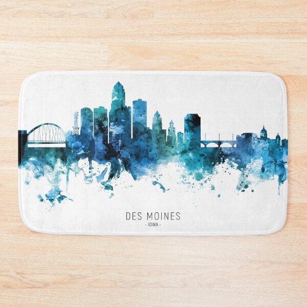 Item preview, Des Moines Iowa Skyline designed and sold by ArtPrints.