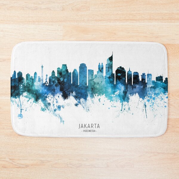 Item preview, Jakarta Skyline Indonesia designed and sold by ArtPrints.