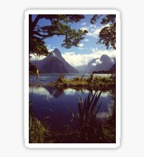 Milford Sound in Fiordland National Park Sticker