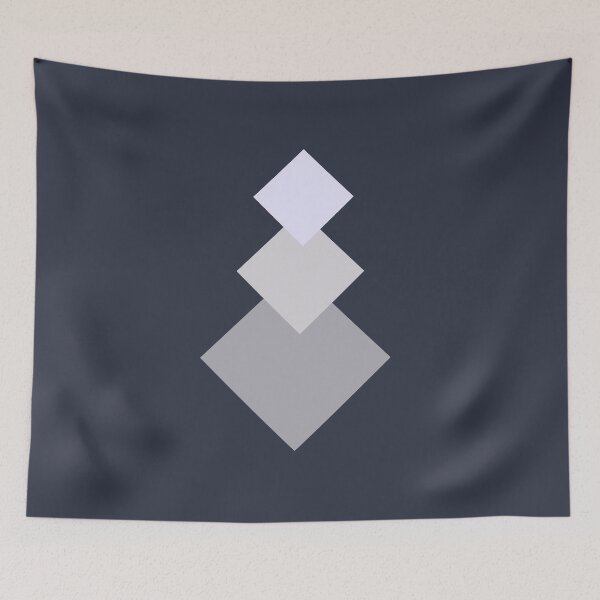 Item preview, Gray silver lavender geometric cube design designed and sold by Silver-bee.