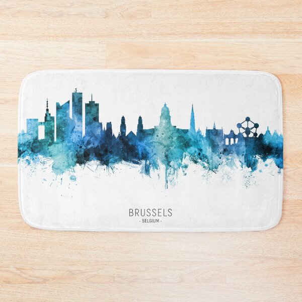 Item preview, Brussels Belgium Skyline designed and sold by ArtPrints.