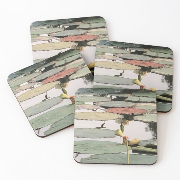 Item preview, Lotus pads in a pond designed and sold by Asiantiger247.