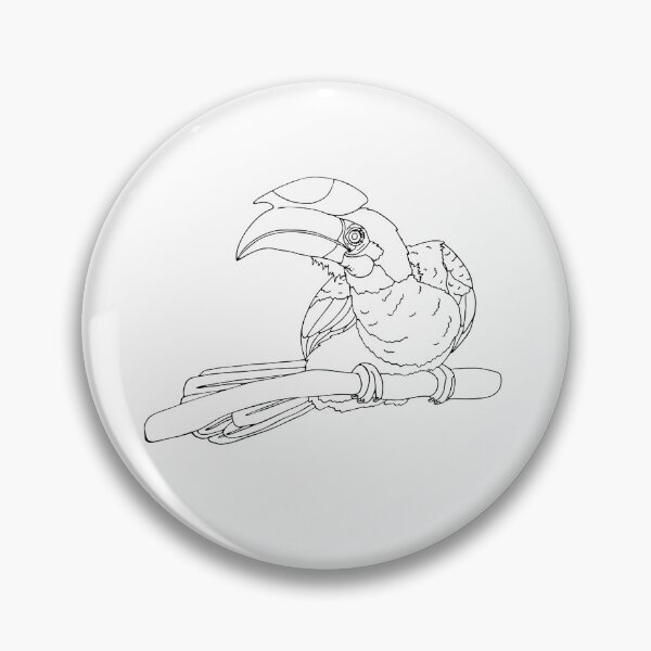 Item preview, Malabar Pied Hornbill designed and sold by nolessjess.