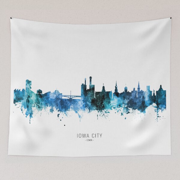 Artikelvorschau, Iowa City Iowa Skyline entworfen und verkauft von ArtPrints.