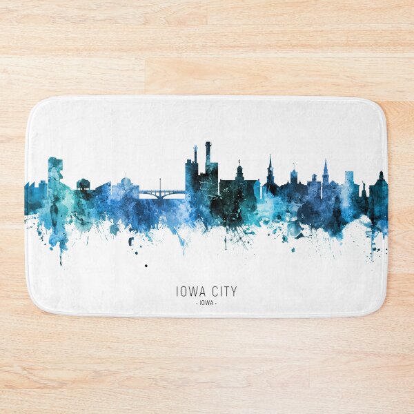 Artikelvorschau, Iowa City Iowa Skyline entworfen und verkauft von ArtPrints.