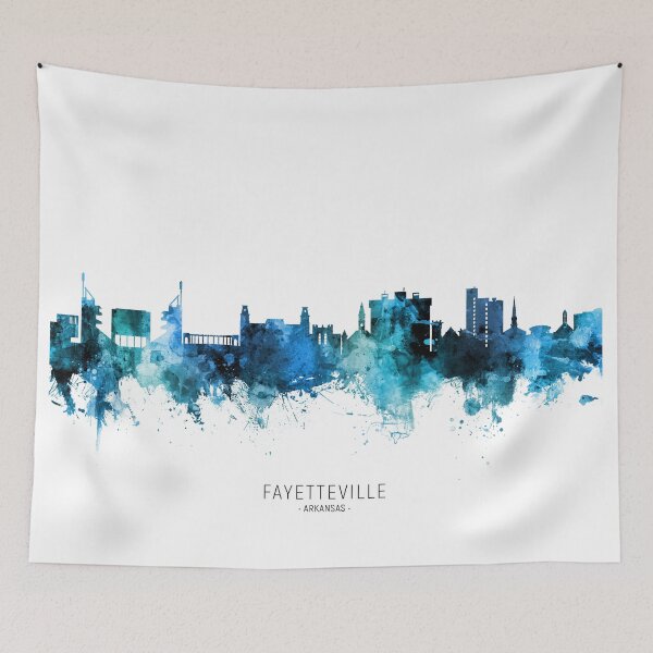 Artikelvorschau, Fayetteville Arkansas Skyline entworfen und verkauft von ArtPrints.