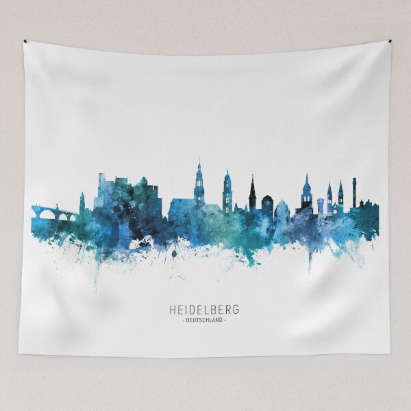 Item preview, Heidelberg Germany Skyline designed and sold by ArtPrints.
