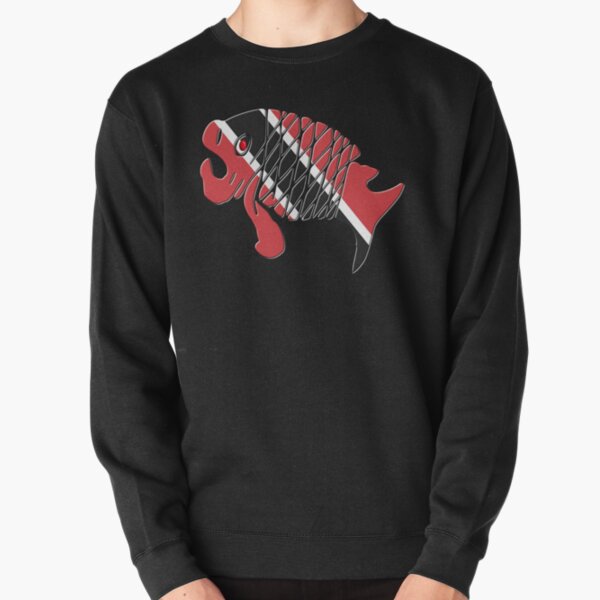 TRINIDAD & TOBAGO FLAG AND FISH Pullover Sweatshirt