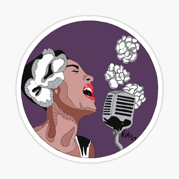 Billie Holiday Pegatina