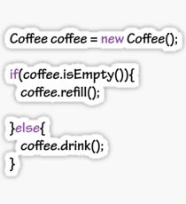 Coffee - code Sticker