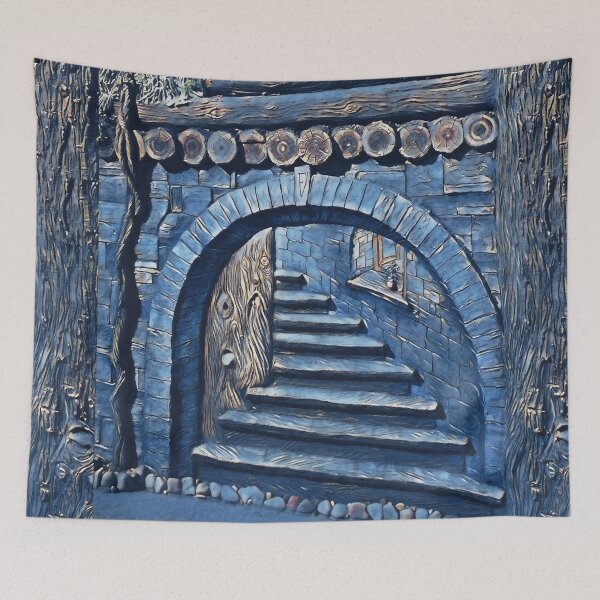 Item preview, Entrance to a forest home designed and sold by helenkaiy.