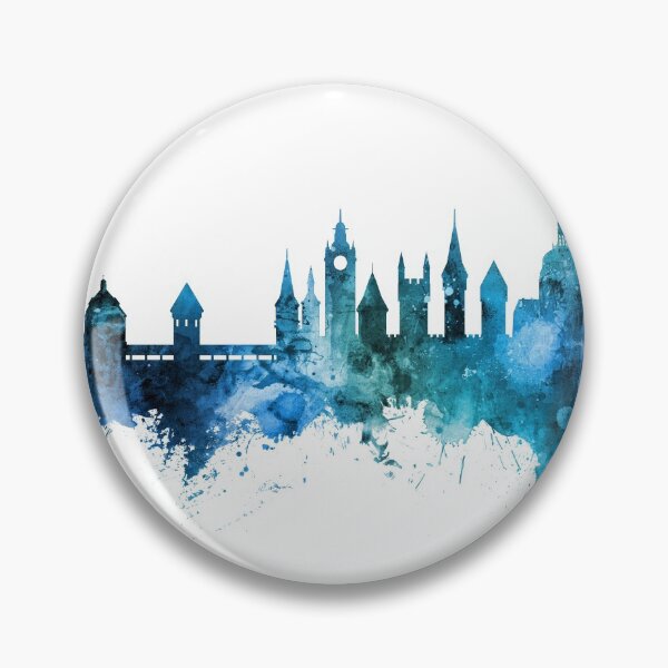 Item preview, Lucerne Switzerland Luzern Skyline designed and sold by ArtPrints.