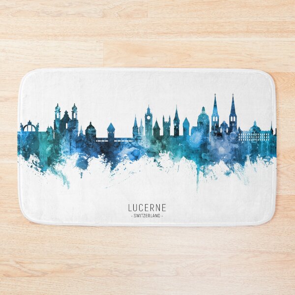 Item preview, Lucerne Switzerland Luzern Skyline designed and sold by ArtPrints.