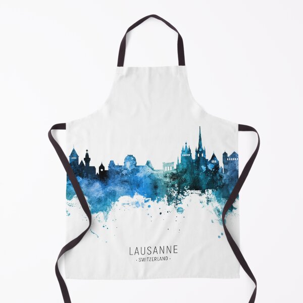 Item preview, Lausanne Switzerland Skyline designed and sold by ArtPrints.