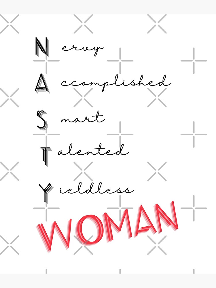 nasty-woman-mnemonic-definition-poster-by-designnv-redbubble