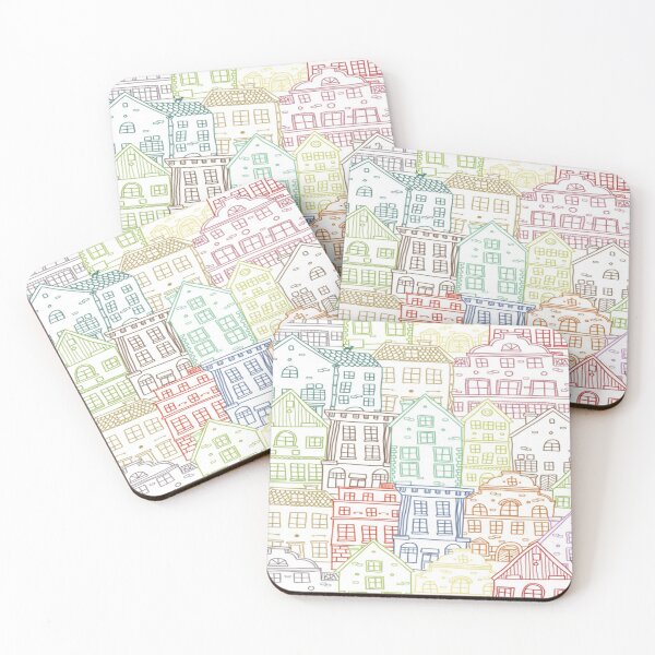 Item preview, houses colorful drawing   designed and sold by Carla Nay.