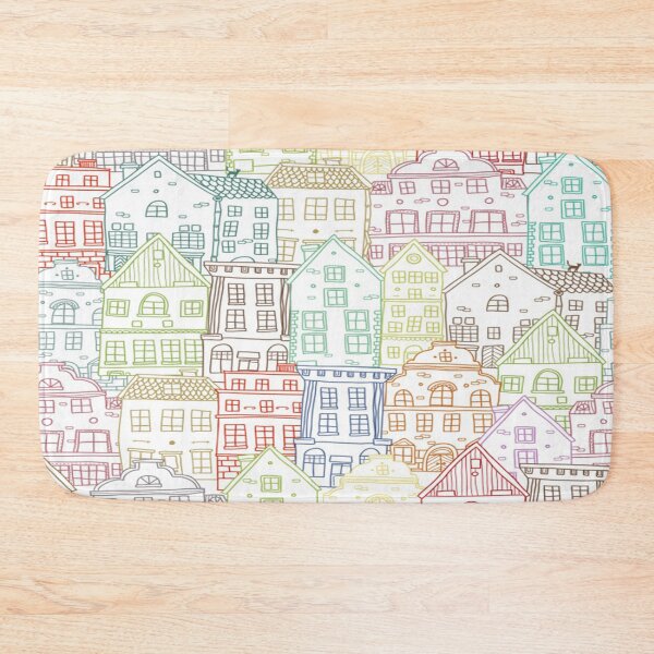 Item preview, houses colorful drawing   designed and sold by Carla Nay.