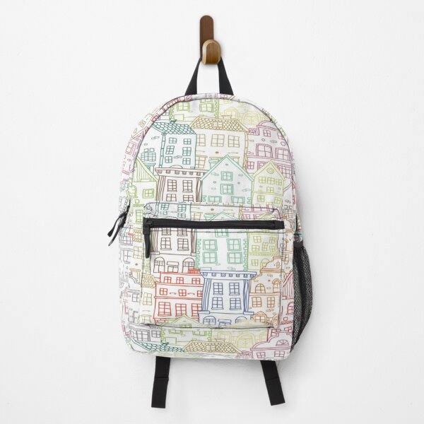 Item preview, houses colorful drawing designed and sold by Carla Nay.