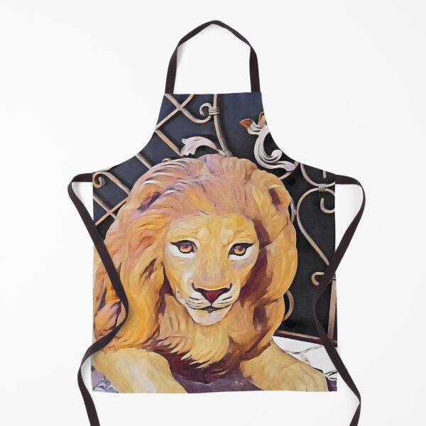 Item preview, Lion standing guard at the forged fence designed and sold by helenkaiy.