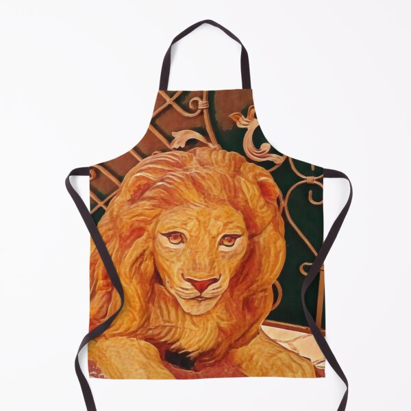 Item preview, Lion standing guard at the forged fence designed and sold by helenkaiy.