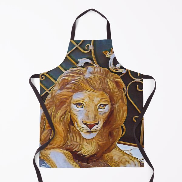 Item preview, Lion standing guard at the forged fence designed and sold by helenkaiy.