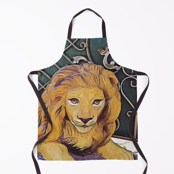 Item preview, Lion standing guard at the forged fence designed and sold by helenkaiy.