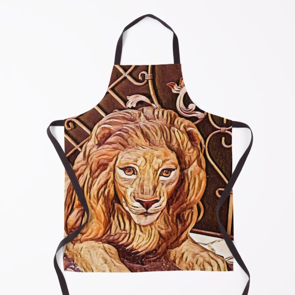 Item preview, Lion standing guard at the forged fence designed and sold by helenkaiy.