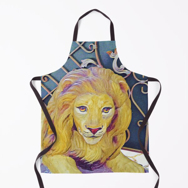 Item preview, Lion standing guard at the forged fence designed and sold by helenkaiy.
