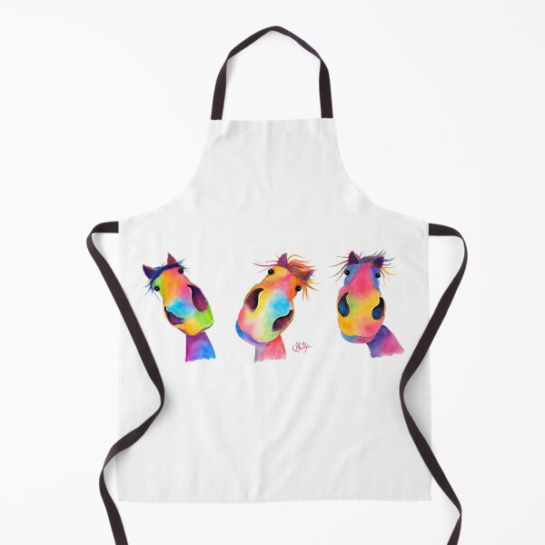 Item preview, HoRSe PRiNT ' THe HaPPY HoRSeS ' BY SHiRLeY MacARTHuR designed and sold by Shirley MacArthur Art.