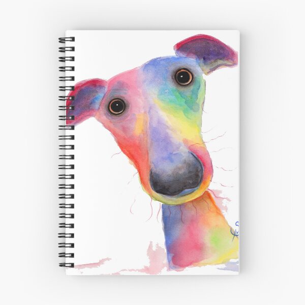 Item preview, WHIPPET - GREYHOUND PRiNT ' THe WaCKY WHiPPeTS ' By Shirley MacArthur designed and sold by Shirley MacArthur Art.