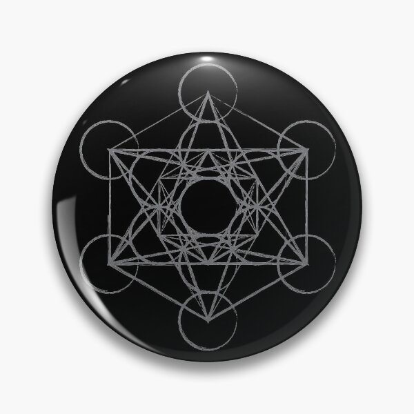 Item preview, Scared Geometry Metatron Cube in Grey Color designed and sold by be-a-nice-human.