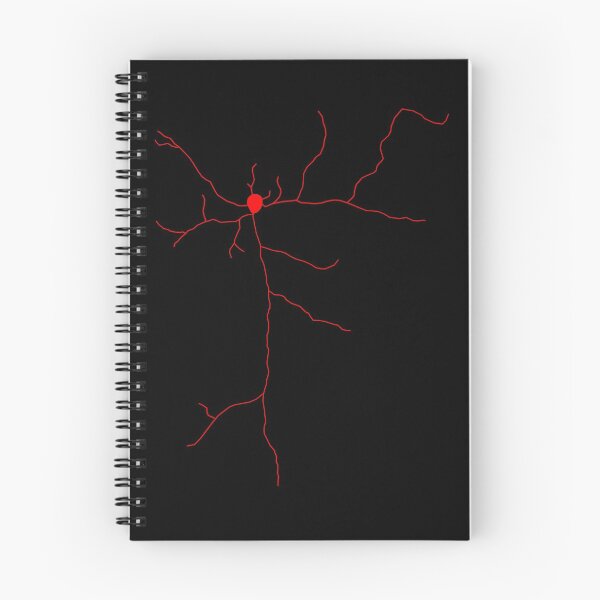 Item preview, Red fluorescent neuron drawing designed and sold by kzsg.