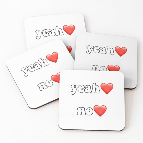 Item preview, yeah and no with heart designed and sold by elenaabarbajosa.