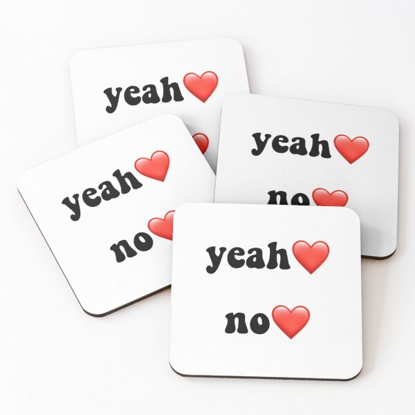 Item preview, yeah and no with heart designed and sold by elenaabarbajosa.