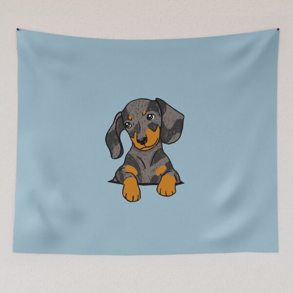 Item preview, Dapple Dachshund Puppy in Your Pocket designed and sold by Reiyankhairina.